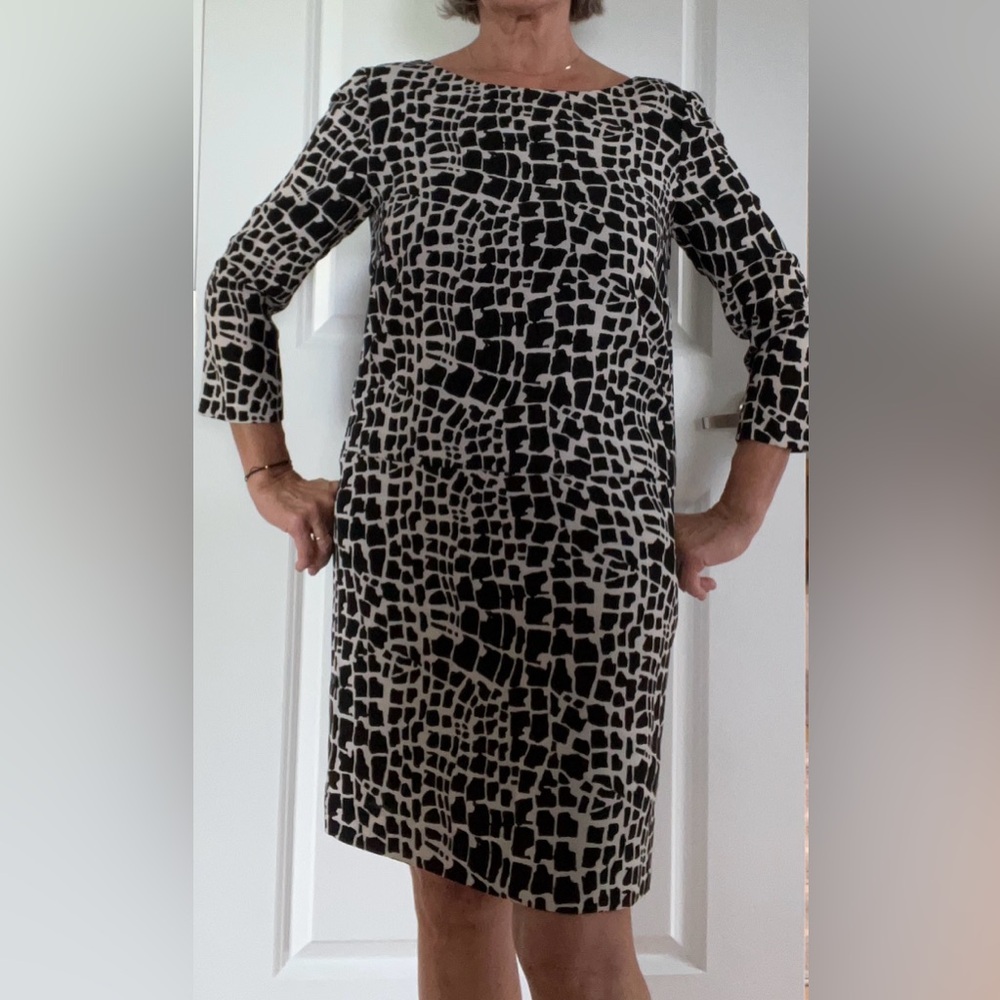 Tahari ASL Black and White Mini Dress, Size 6
